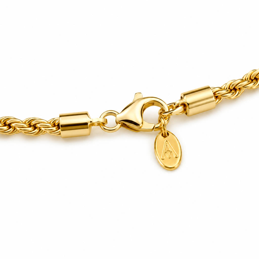 Rope Chain (Gold 14K) - 4 mm