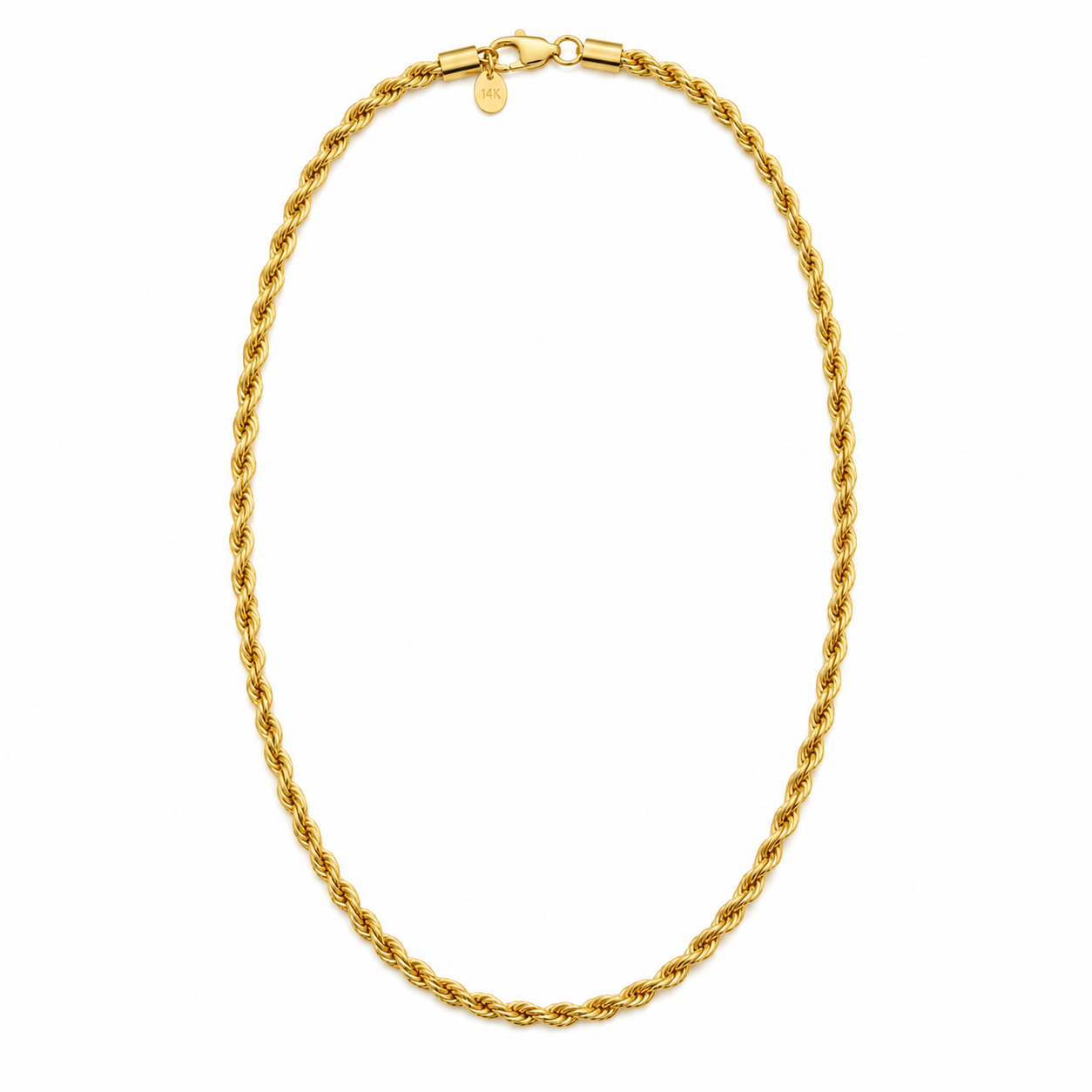 Rope Chain (Gold 14K) - 4 mm