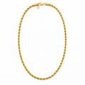 Rope Chain (Gold 14K) - 4 mm