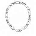 Figaro Bracelet (Silver) Rhodium - 5 mm