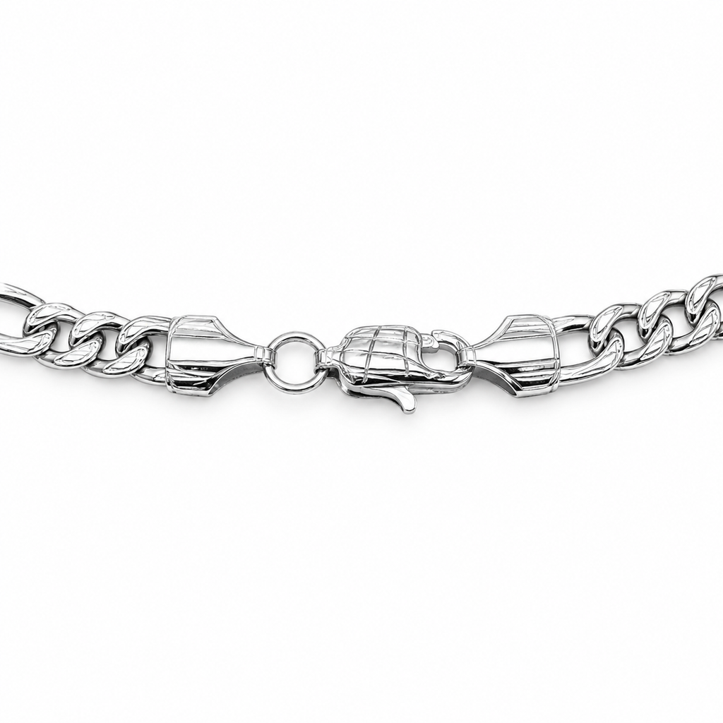 Figaro Bracelet (Silver) Rhodium - 5 mm