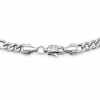 Figaro Bracelet (Silver) Rhodium - 5 mm