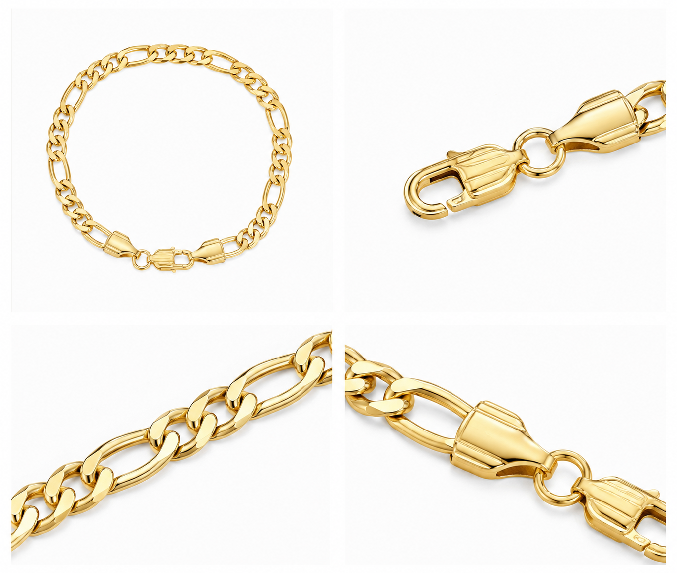 Figaro Bracelet (Gold 14K) - 5 mm