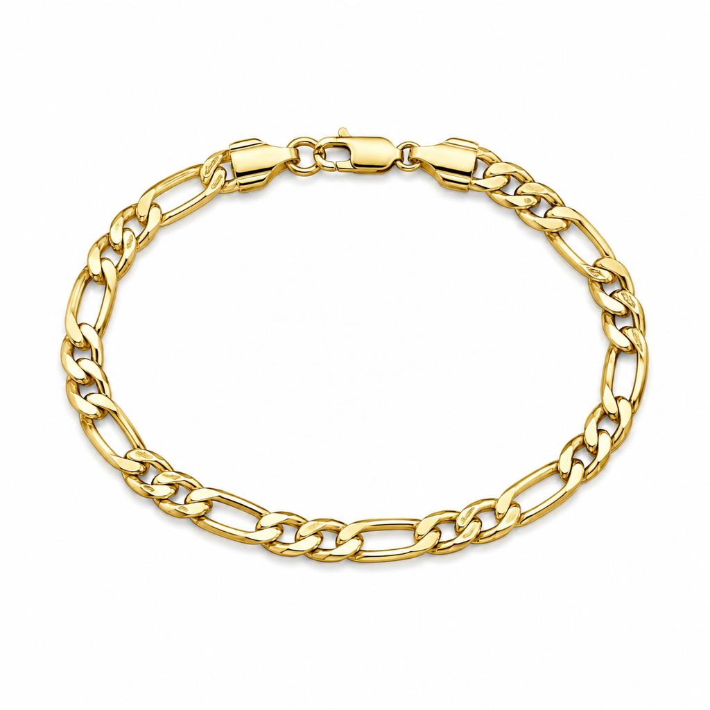 Figaro Bracelet (Gold 14K) - 5 mm