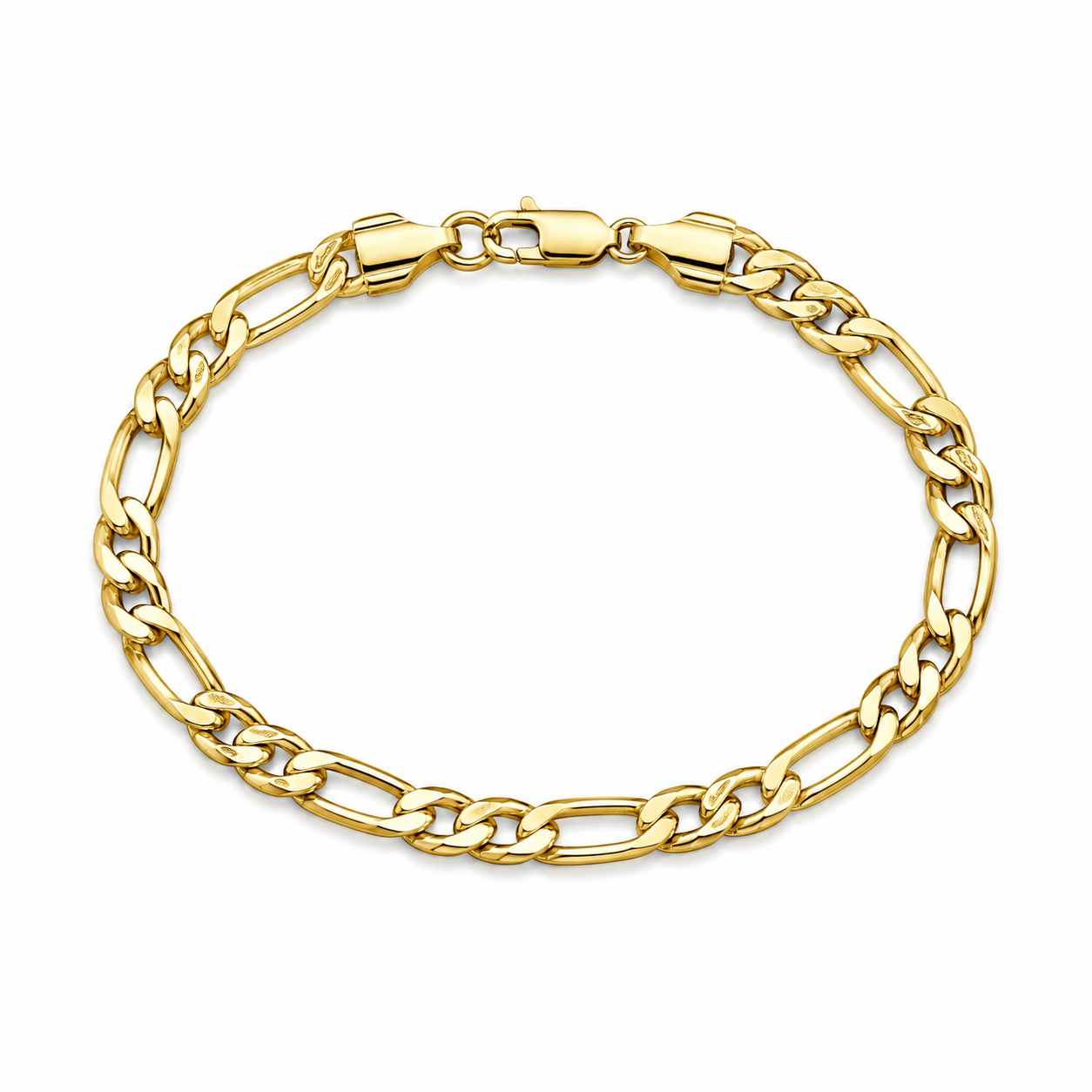 Figaro Bracelet (Gold 14K) - 5 mm