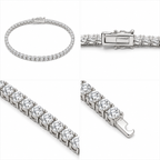 Tennis Bracelet (Silver) Rhodium - 3 mm