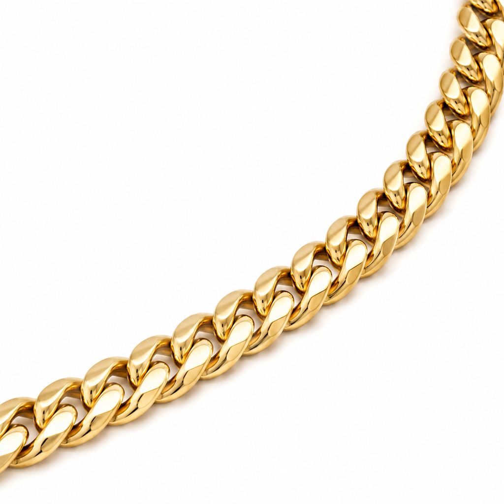 Cuban Link Chain (Gold 14K) - 5 mm