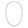 Cuban Link Chain (Silver) Rhodium - 5 mm