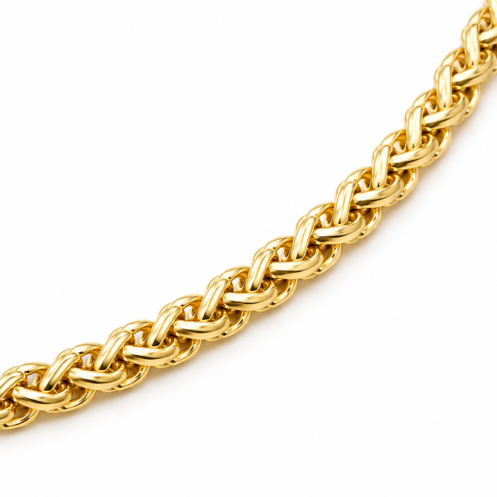 Wheat Chain (Gold 14K) - 4 mm