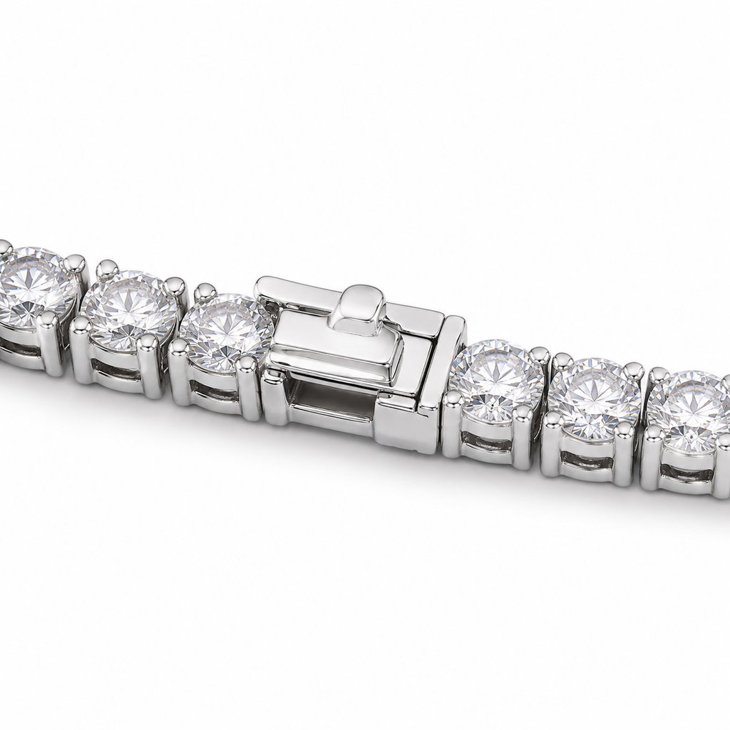 Tennis Bracelet (Silver) Rhodium - 5 mm