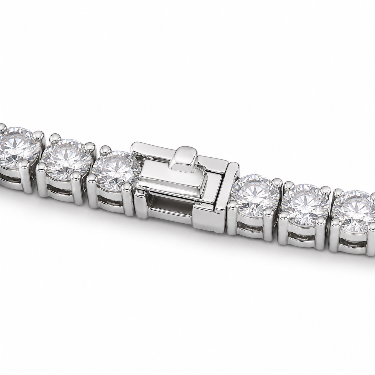 Tennis Bracelet (Silver) Rhodium - 5 mm