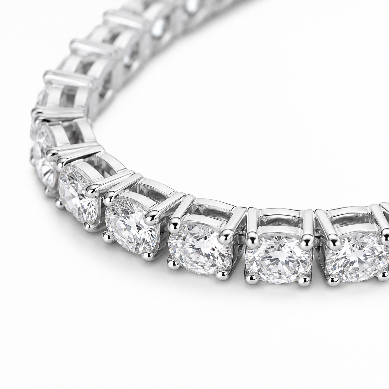 Tennis Bracelet (Silver) Rhodium - 5 mm