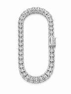 Tennis Bracelet (Silver) Rhodium - 5 mm