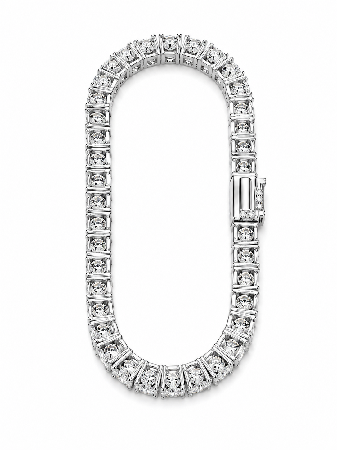 Tennis Bracelet (Silver) Rhodium - 5 mm