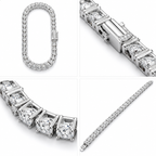 Tennis Bracelet (Silver) Rhodium - 5 mm