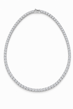 Tennis Chain (Silver) Rhodium - 5 mm