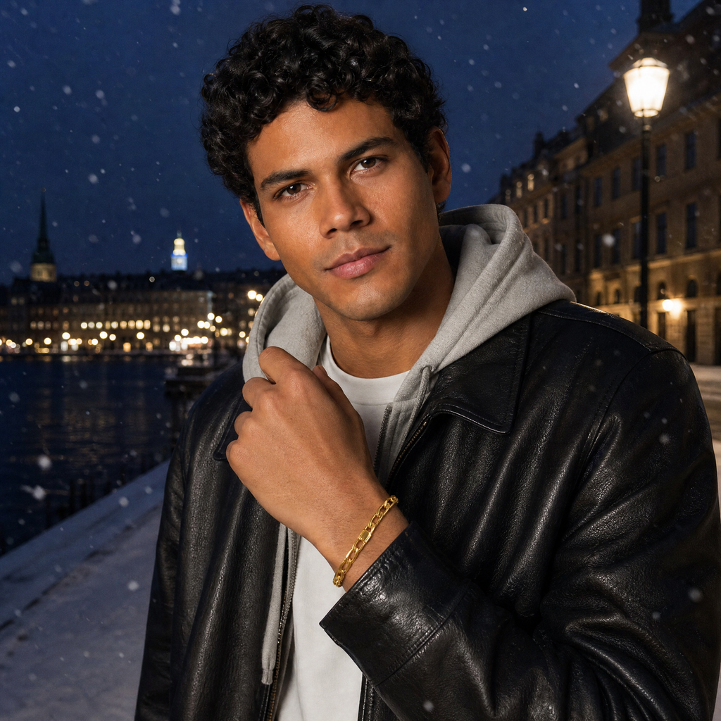 Figaro Bracelet (Gold 14K) - 5 mm